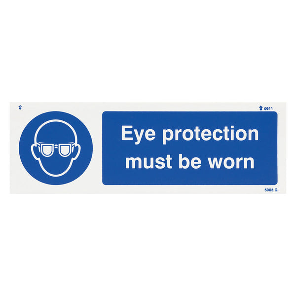 Eye Protection Vinyl Sign Image 1