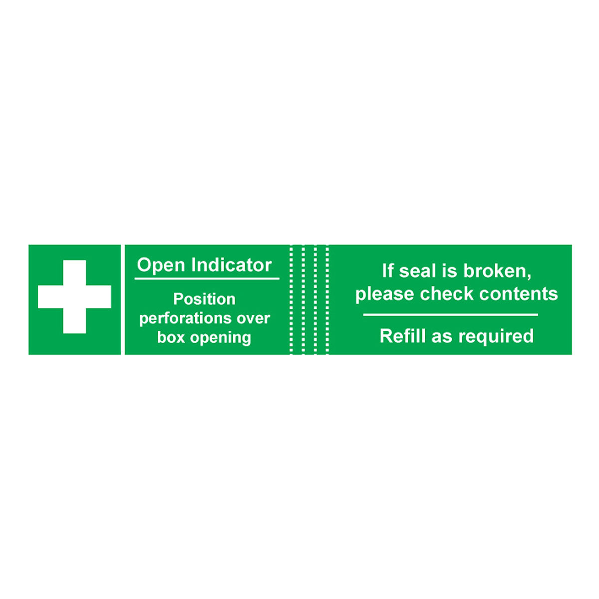 Tamperproof Labels for First Aid Kits (50 PACK) Image 1