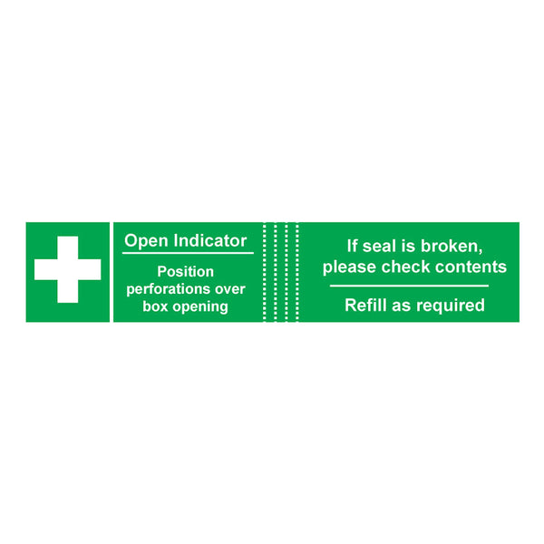 Tamperproof Labels for First Aid Kits (50 PACK) Image 1