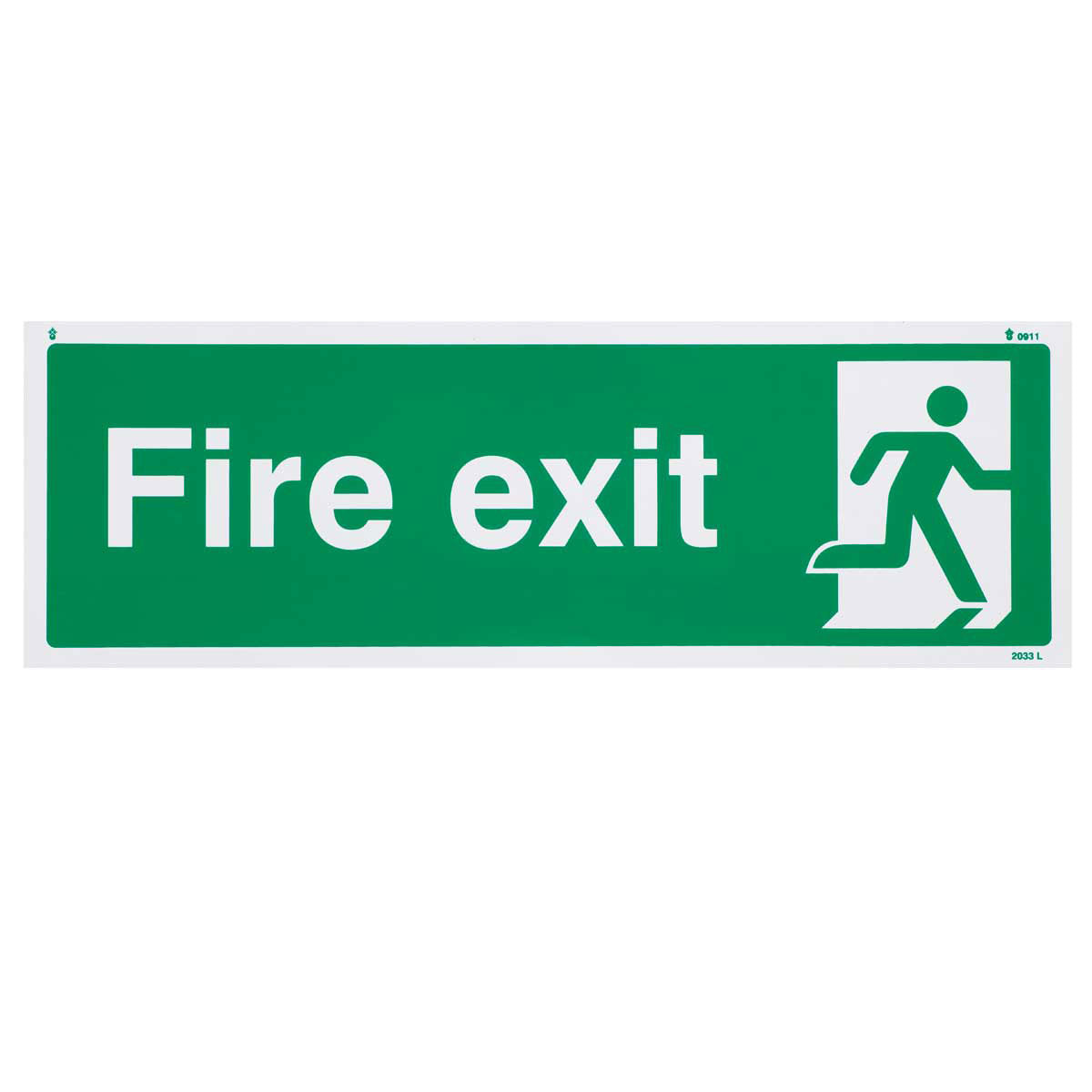Fire Exit Final Exit British Standard Vinyl Sign Image 1
