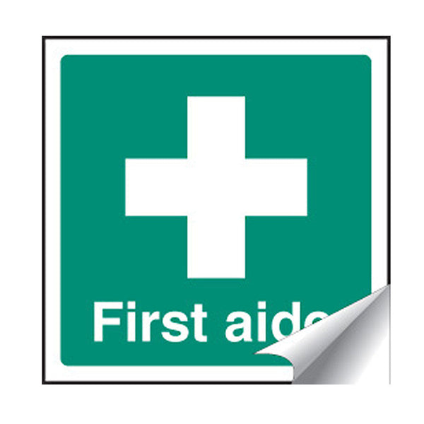 First Aider Vinyl Label Image 1