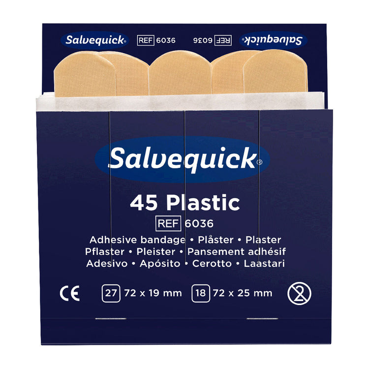 Cederroth Salvequick Washproof Plasters (6 x 45 PACK) Image 1