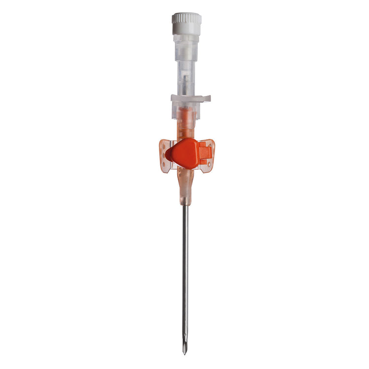 Ported Winged Safety Cannula Brown 14g x 45cm (50 PACK) Image 1