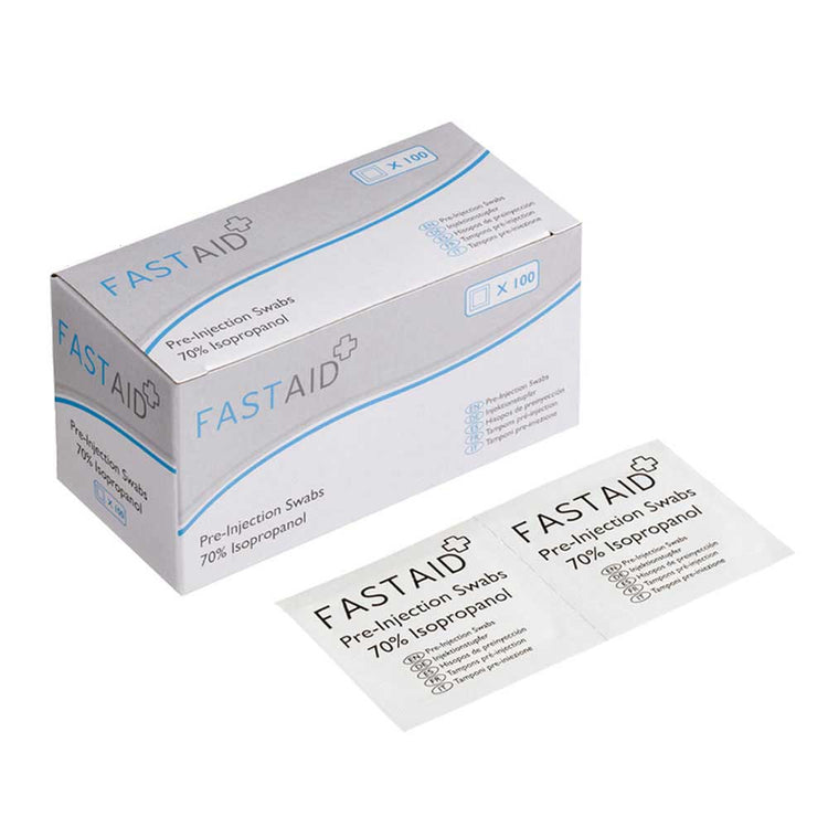 Fast Aid Pre-Injection Swabs (100 PACK) - St John Ambulance