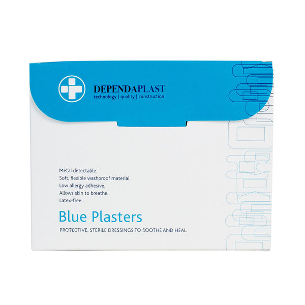 Blue Detectable Plasters 72cm x 5cm (50 PACK) Image 1