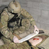 A demonstration of the application of the TacMed BLAST Bandage.