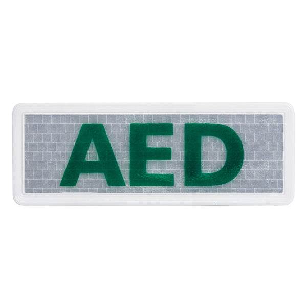 AED Reflective Badge Small 12cm x 4.5cm