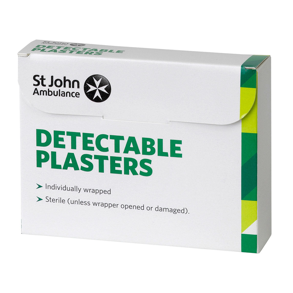 St John Ambulance Blue Washproof Detectable Plasters Assorted Sizes (100 PACK) Image 1