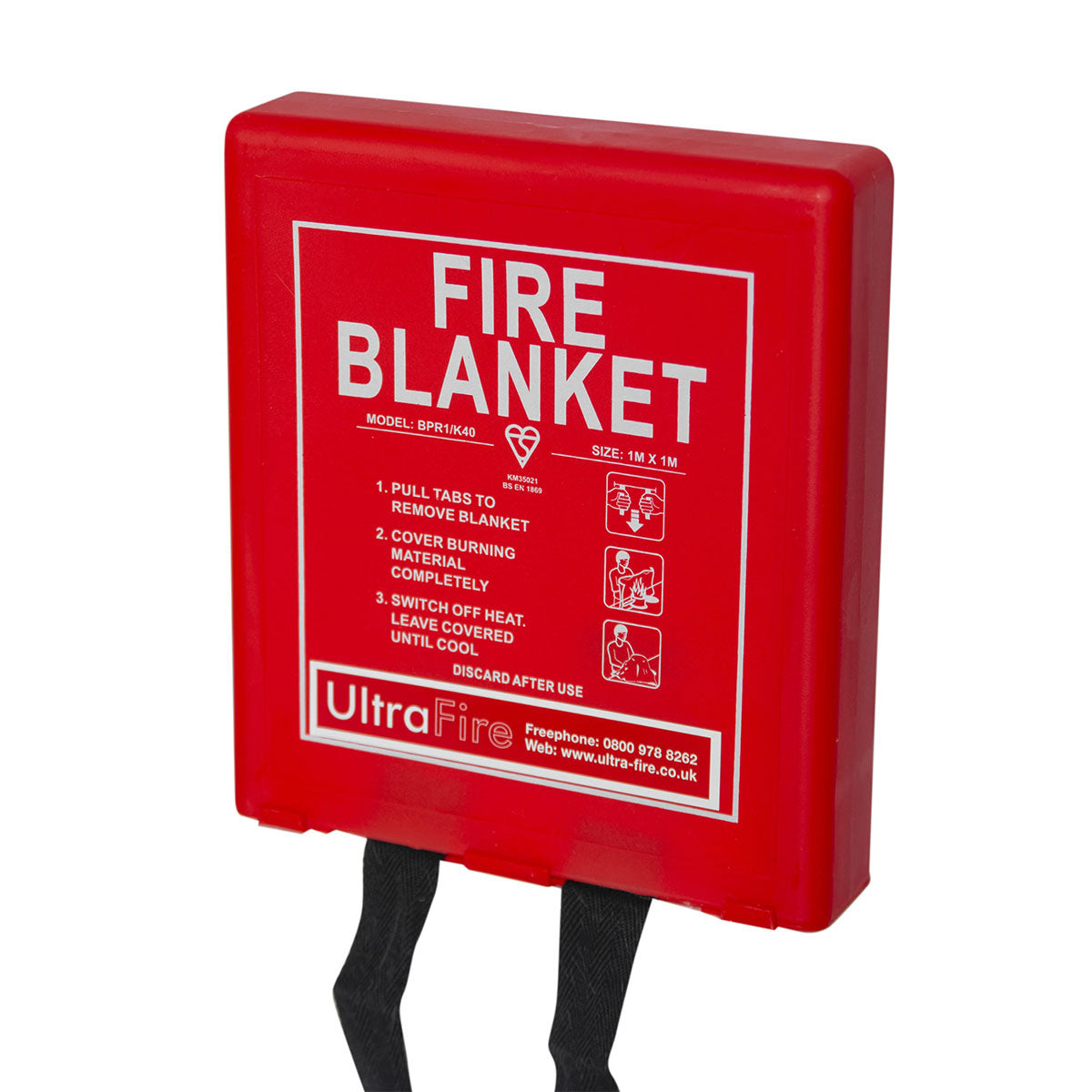 Fire Blanket in Rigid Case 1m x 1m Image 2