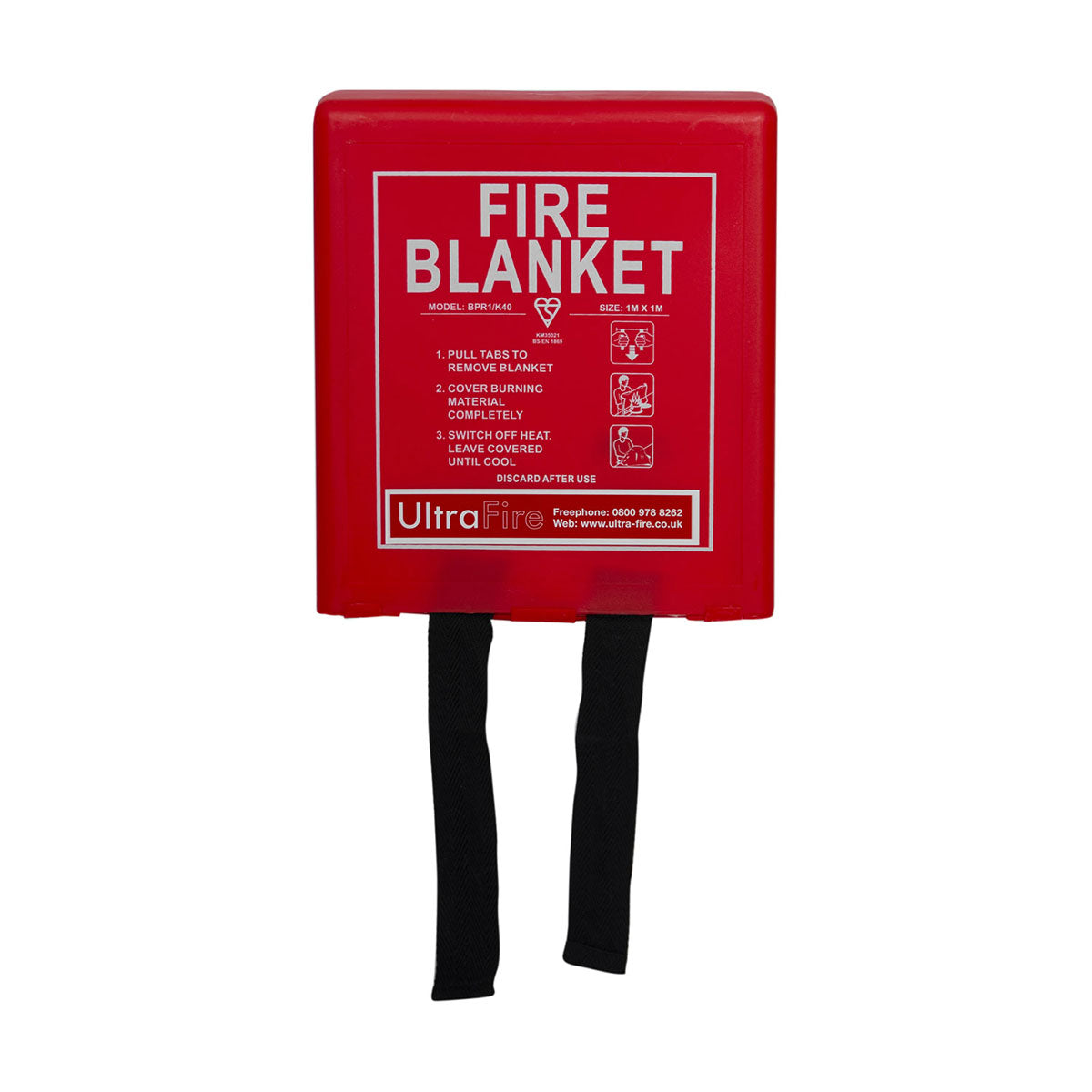 Fire Blanket in Rigid Case 1m x 1m Image 1