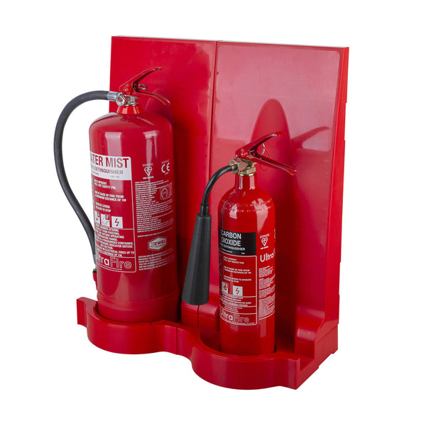 Double Two-Part Fire Extinguisher Stand Image 2