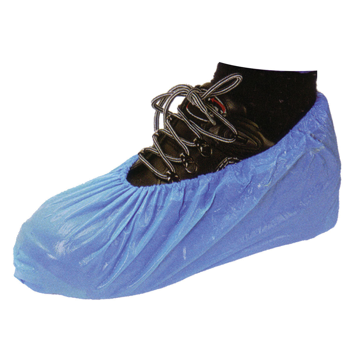 Disposable Overshoes One Size Blue (100 PACK) Image 1