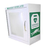 Unlocked Indoor Defibrillator AED Cabinet Alarmed White