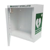 Unlocked Indoor Defibrillator AED Cabinet Alarmed White