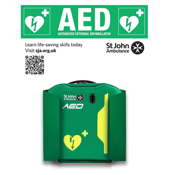 St John Ambulance Green Heart Wall Bracket (for use with case)