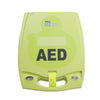 Green AED device with 'ZOLL' branding on a white background