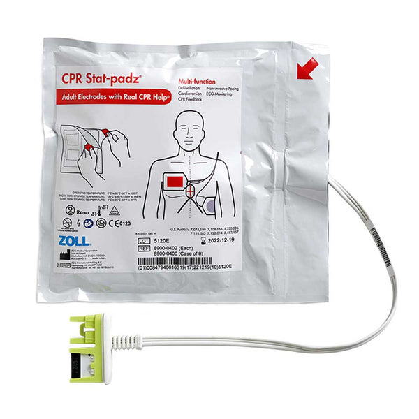 ZOLL CPR Stat Padz Adult Electrode Pads (8 PACK) Image 1