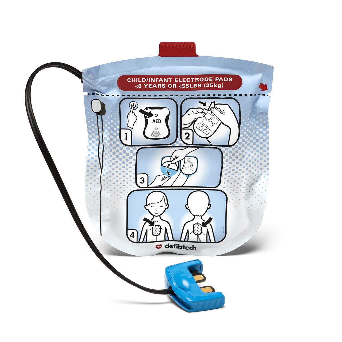Defibtech Lifeline View Paediatric Defibrillation Pads Image 1