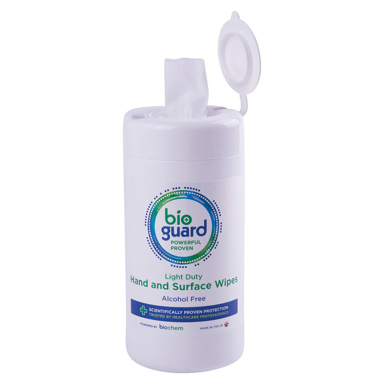 Bioguard Light Duty Hand and Surface Wipes (100 PACK) Image 1