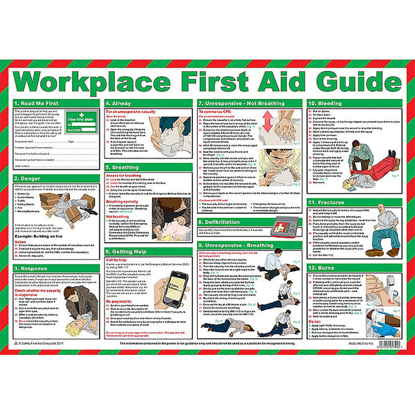 Workplace First Aid Guide Poster Image 1