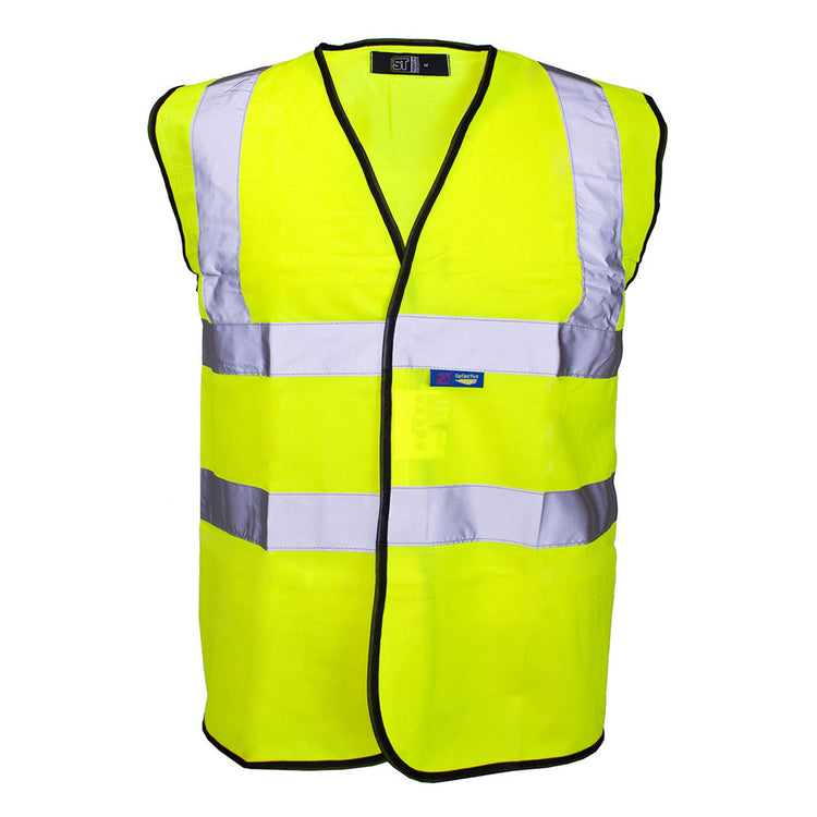 Supertouch Hi-Visibility Yellow Waistcoat S