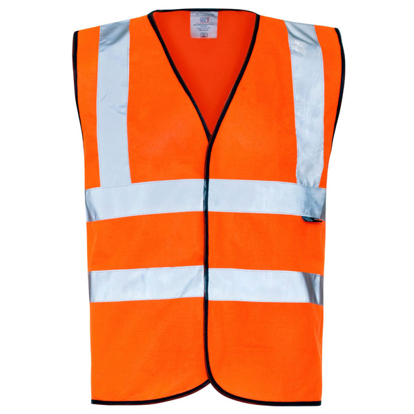 Supertouch Hi-Visibility Waistcoat Large Orange Image 1