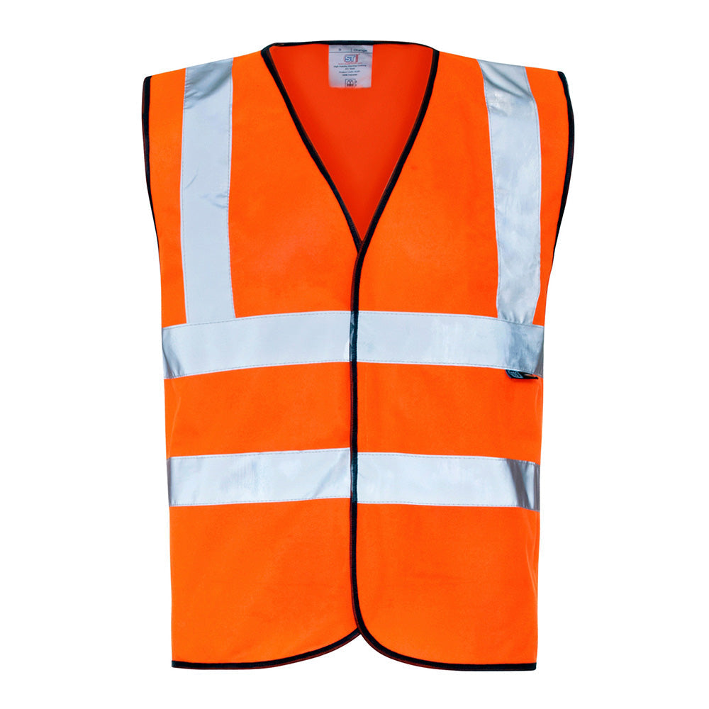 Supertouch Hi-Visibility Orange Waistcoat M