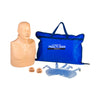 The PractiMan Advanced CPR Manikin Light, with its contents.