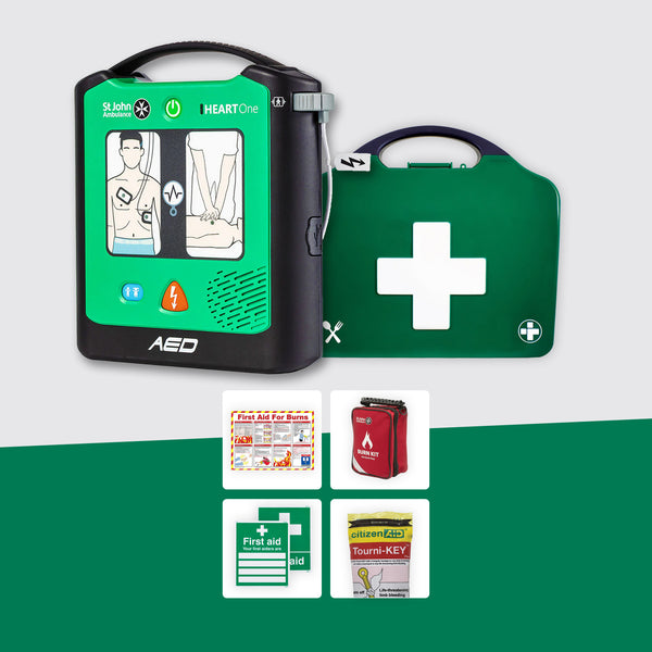 Catering First Aid Bundle + St John Ambulance Heart One Defibrillator