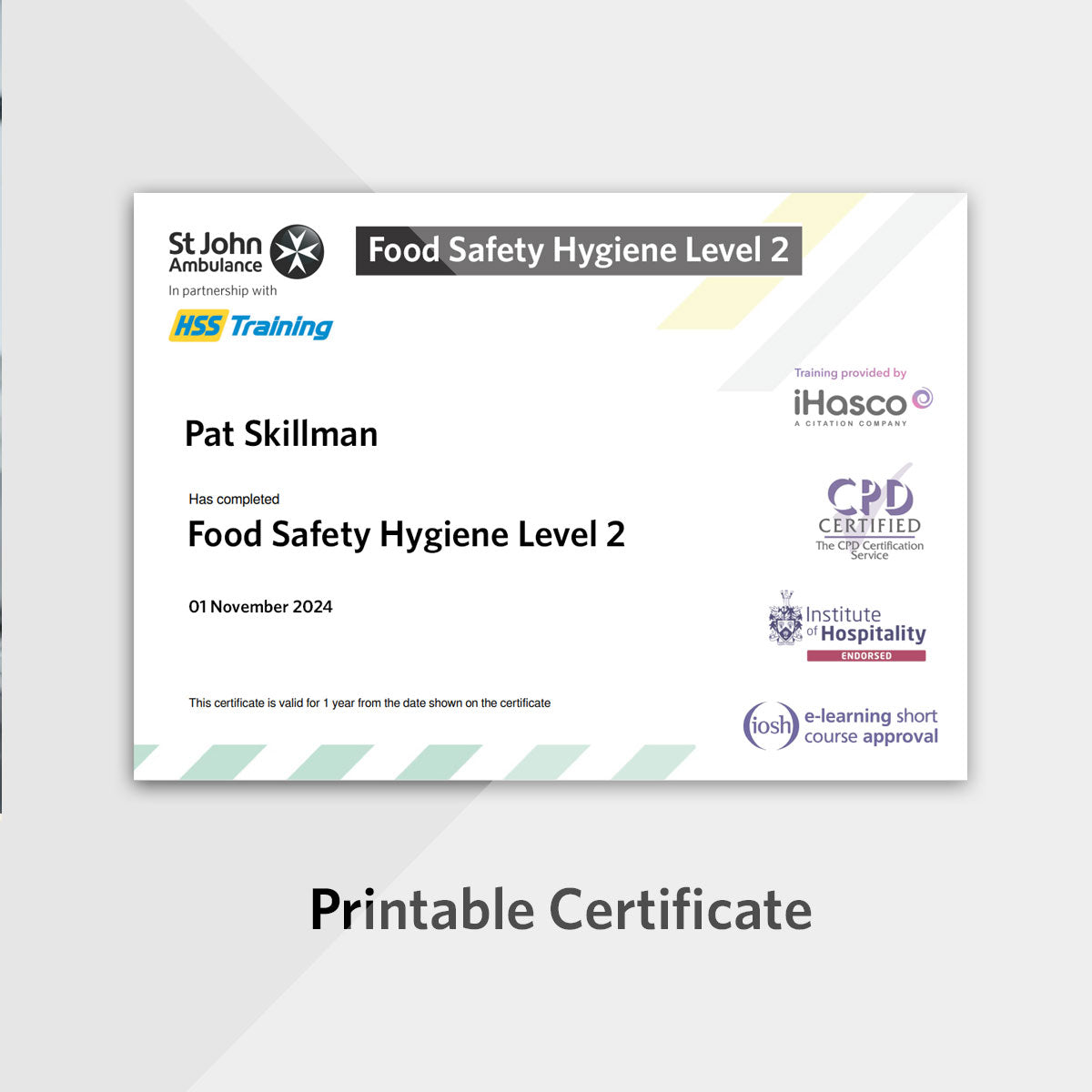 Food Safety & Hygiene Level 2 eLearning