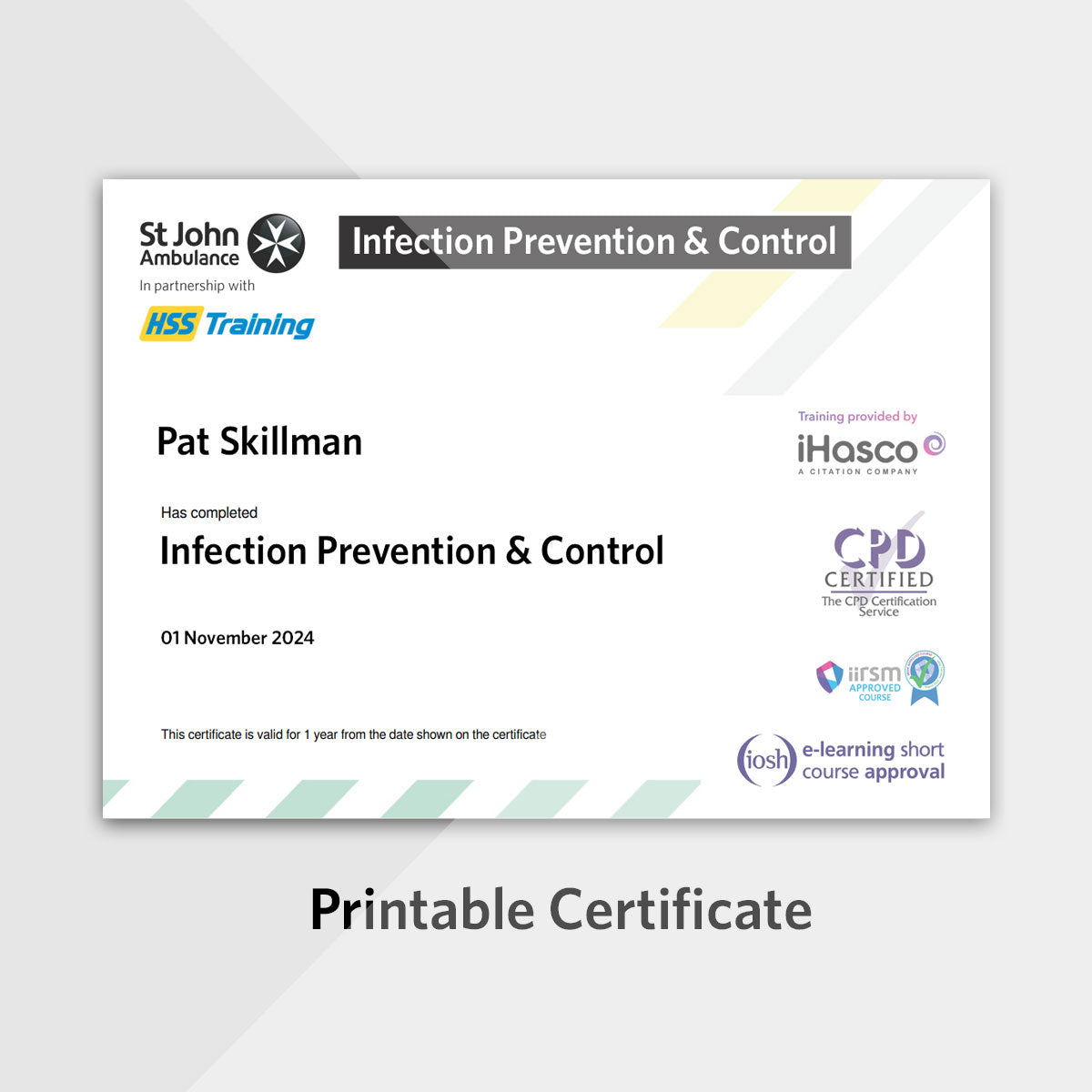 Infection Prevention & Control eLearning
