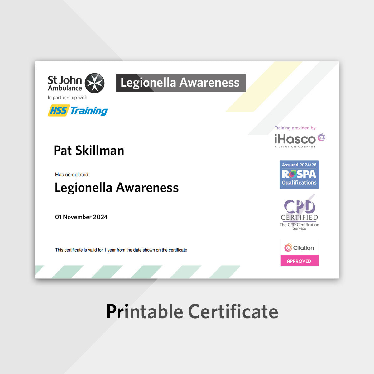 Legionella Awareness eLearning