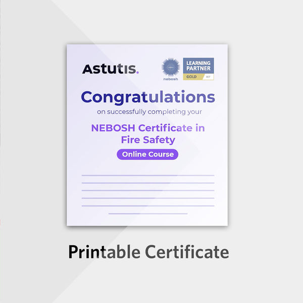 A preview of the certificate for the course.