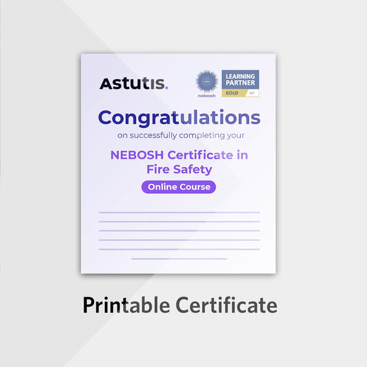 A preview of the certificate for the course.