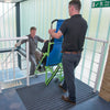 A group of people taking part in a Evacuation Chair Operator training course.