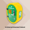 iPAD SP1 Fully Automatic Defibrillator Bundle with External Unlocked Cabinet