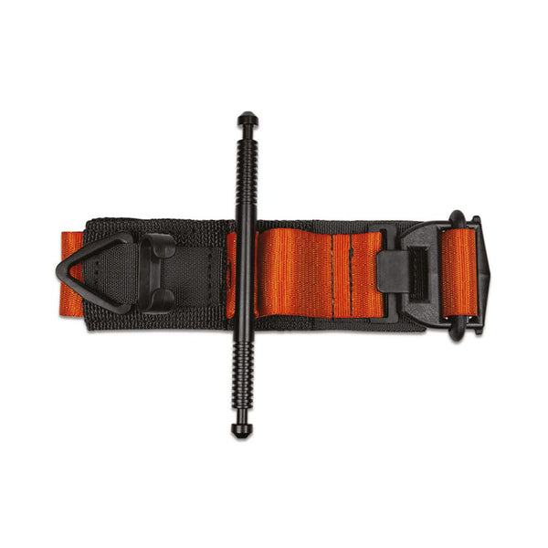 The TacMed SOF Tourniquet in orange, opened.