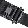 A close-up of the rugged buckle on the TacMed SOF Tourniquet.