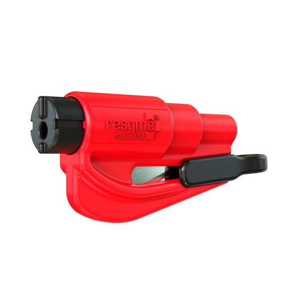 The ResQMe 2-in-1 Rescue Tool, in red.