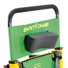 A close-up of the adjustable handle of the Safety Chair EV-5000.