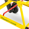 A close-up of the aluminium frame of the Safety Chair EV-5000.