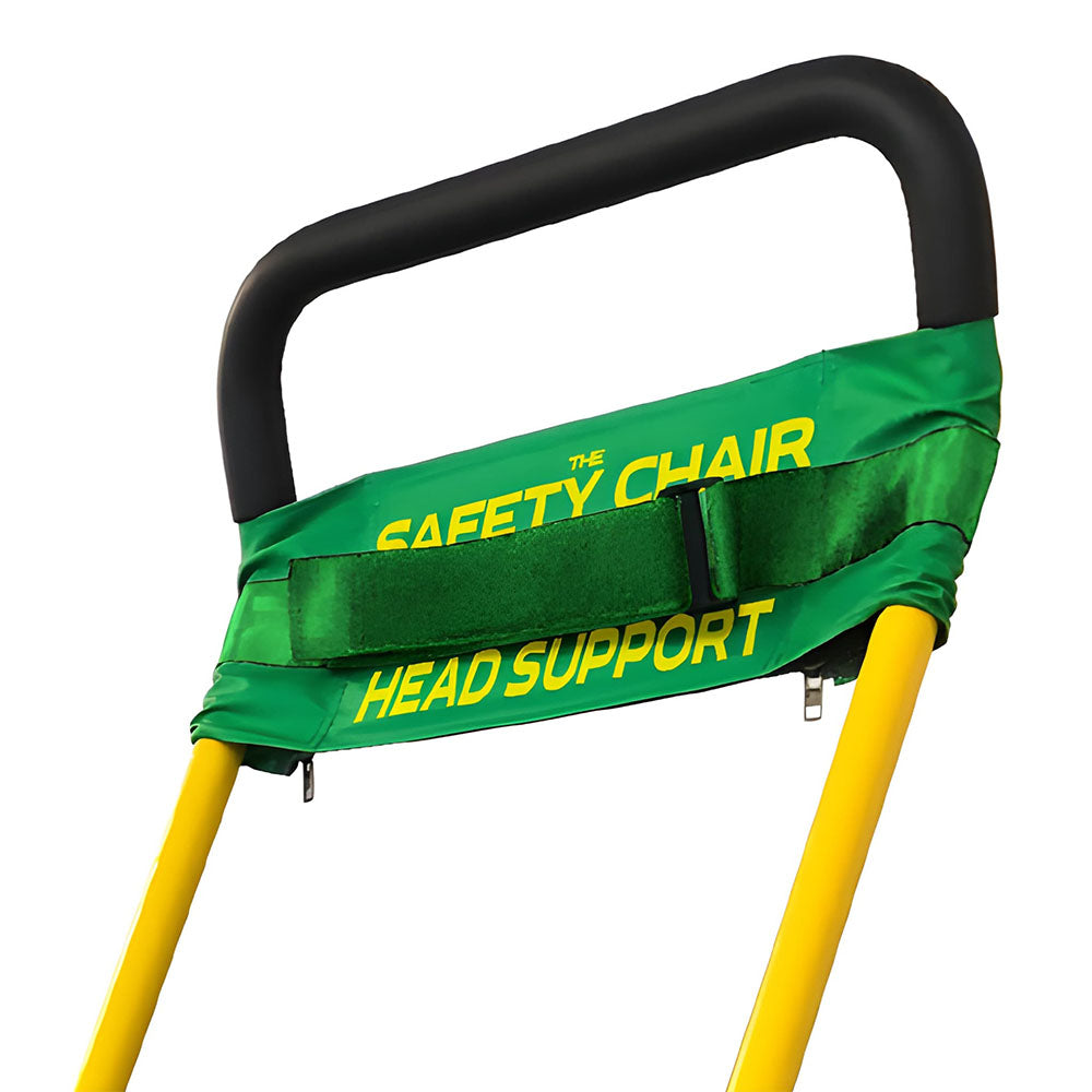 A close-up of the Safety Chair EV-7000's head support.