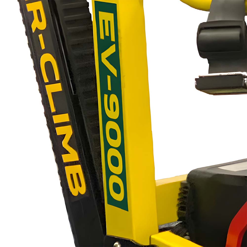 A close-up of the Safety Chair EV-9000's frame.