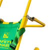 A close-up of the Safety Chair EV-7000's rear lifting handle.