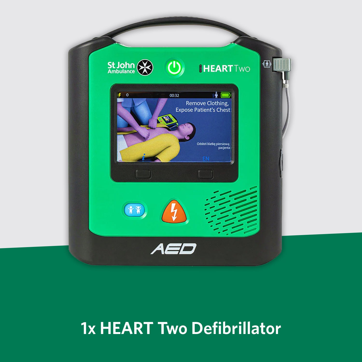 Construction First Aid Bundle + St John Ambulance Heart Two Defibrillator