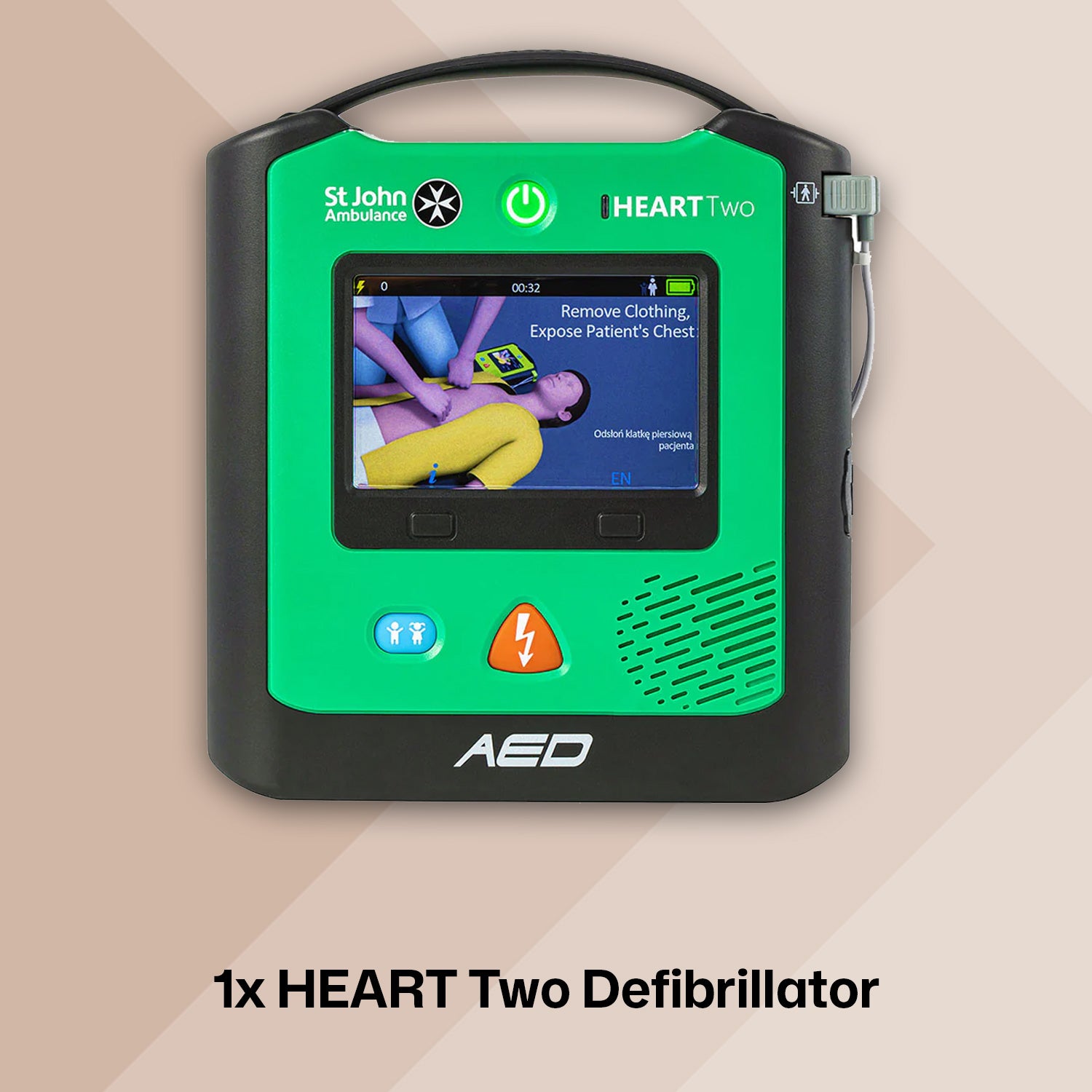 Construction First Aid Bundle + St John Ambulance Heart Two Defibrillator