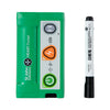 A size comparison, showing the HEART Pocket and a permanent marker as the same height.