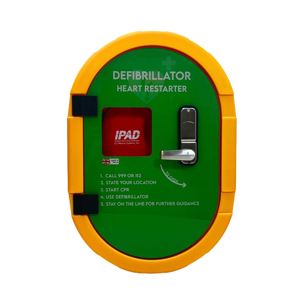 The DefibSafe 2 External Unlocked Cabinet, closed.