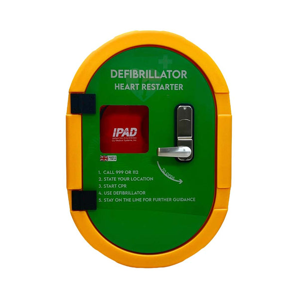 The DefibSafe 2 External Unlocked Cabinet, closed.
