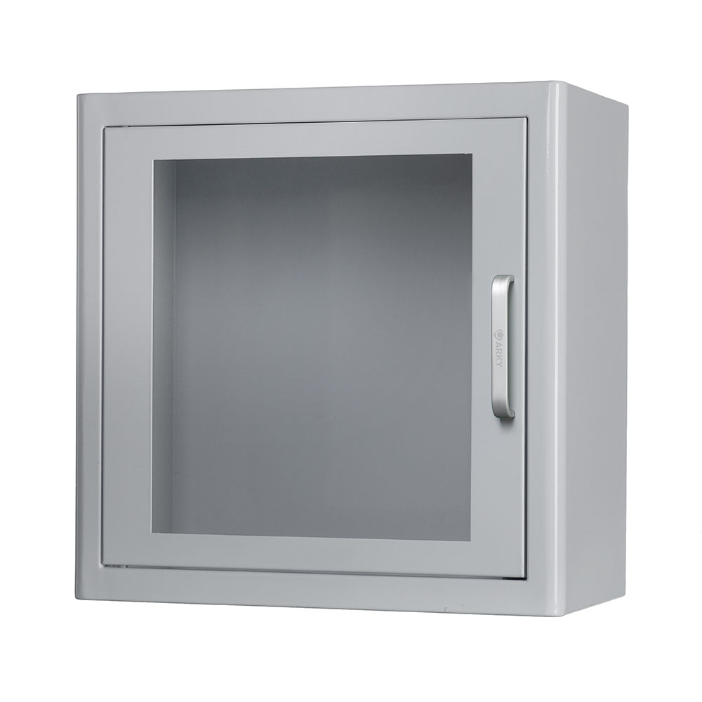 The ARKY Indoor Cabinet White, closed.